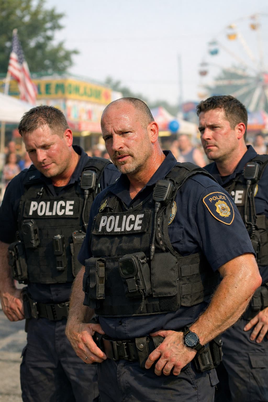 Law enforcement officer in the field